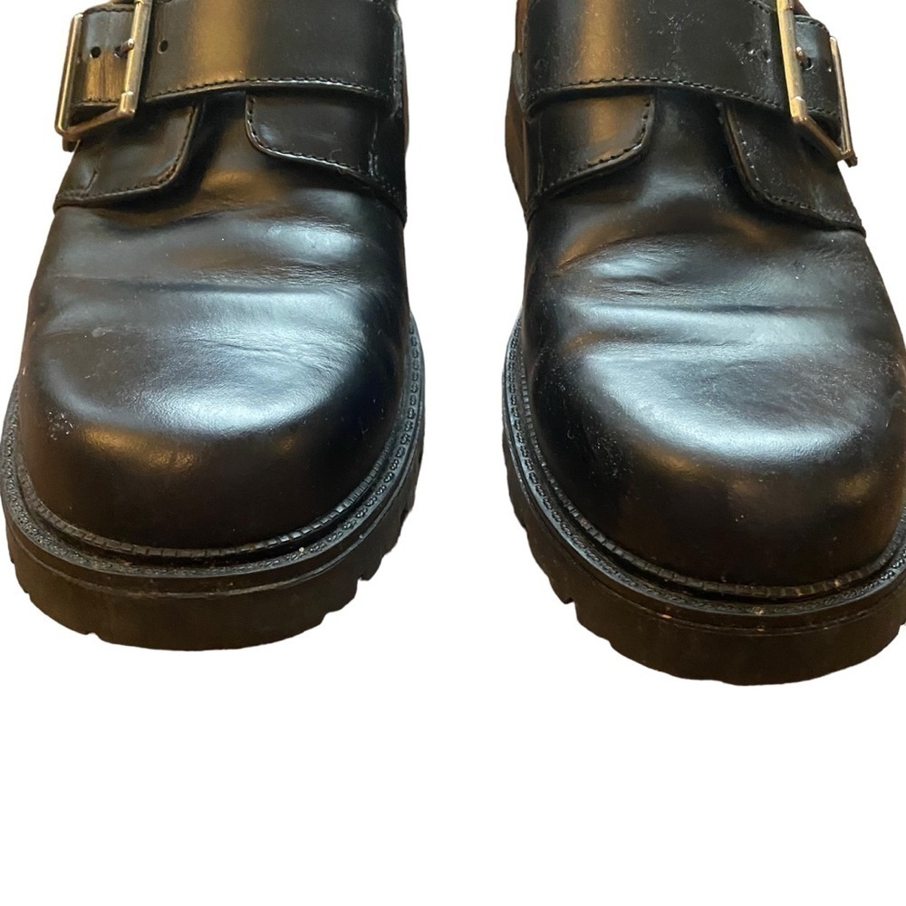 G.H. Bass TM65 Black Leather Monk Strap Shoes Men’s Size 10M - Picture 4 of 8